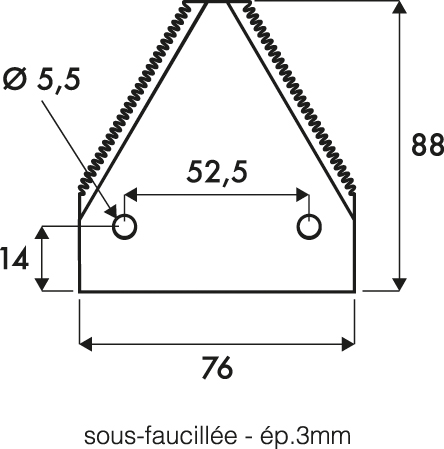 Section sous faucillee